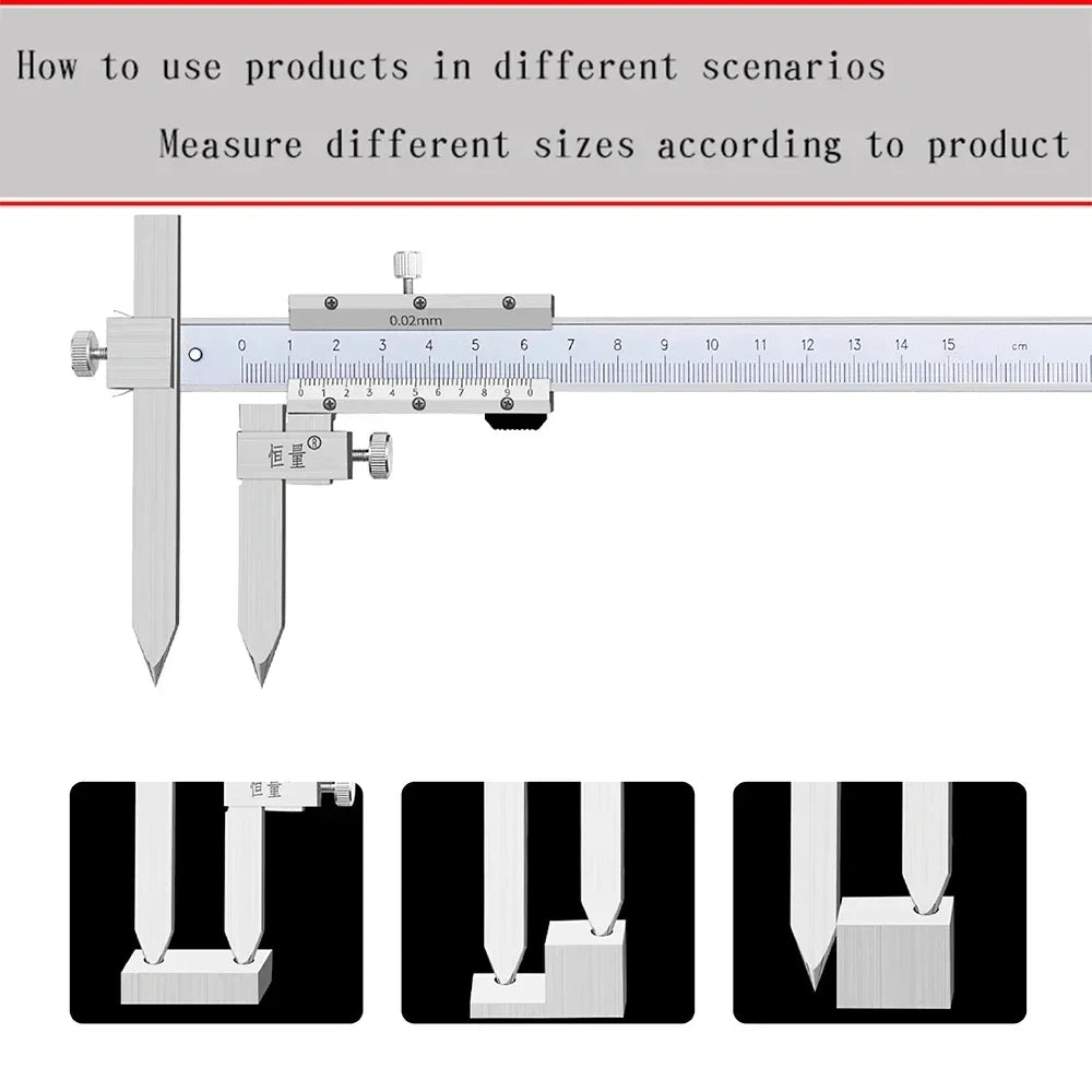 Stainless Steel Center Distance Vernier Caliper 10-300mm