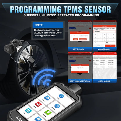 TPMS Sensor Programming Tool 315/433MHz Tire Pressure Scanner