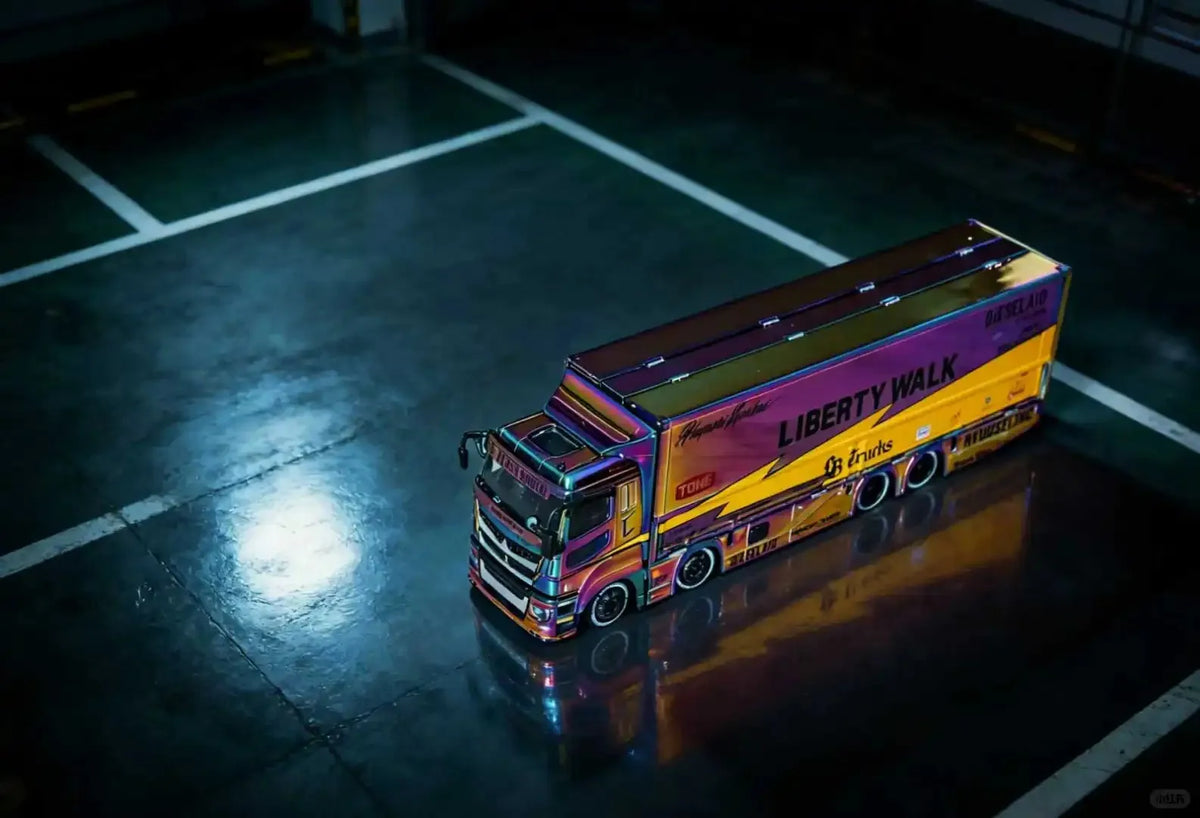 Alloy Diecast Container Trailer Toy for Kids and Collectors