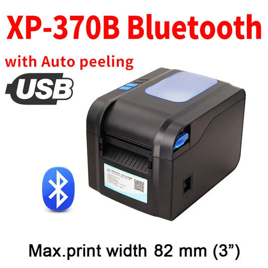 Portable 20-80mm Bluetooth Thermal Barcode Printer