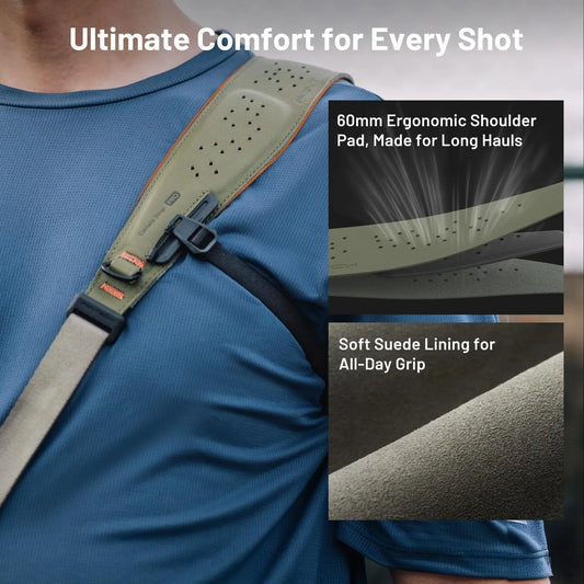 Quick Release Black Camera Strap for Comfortable Carry