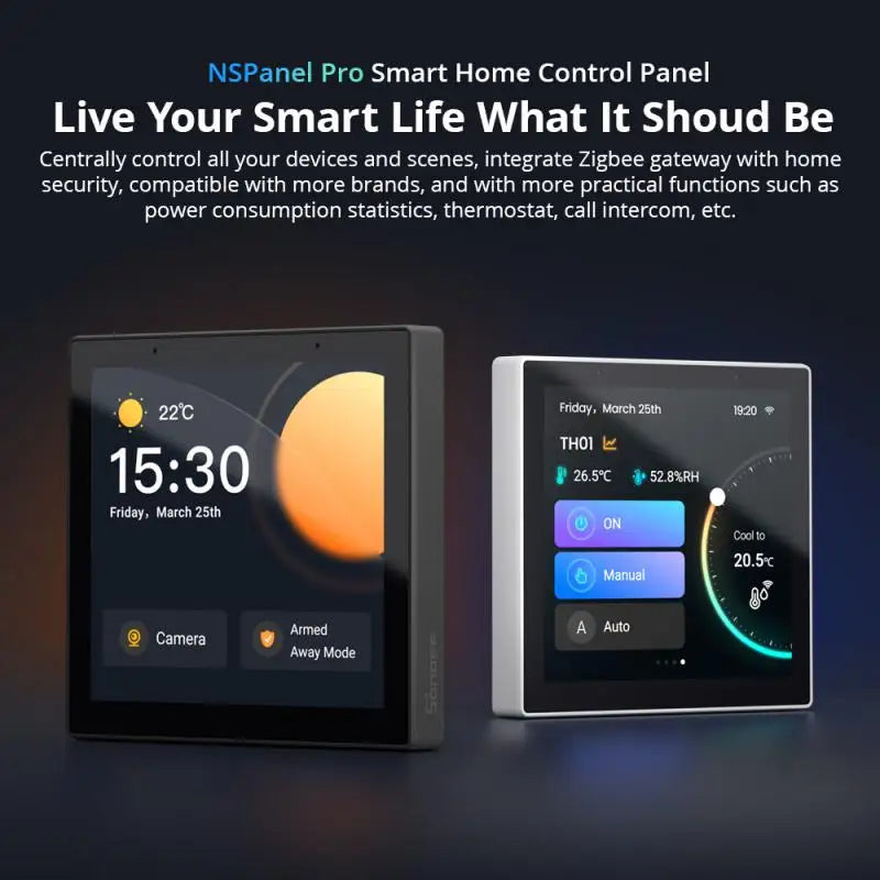WiFi Smart Home Panel with Power Usage Display