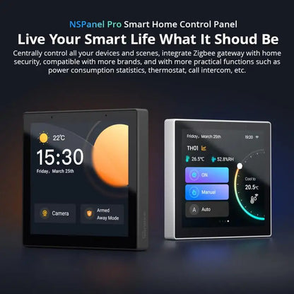 WiFi Smart Home Panel with Power Usage Display