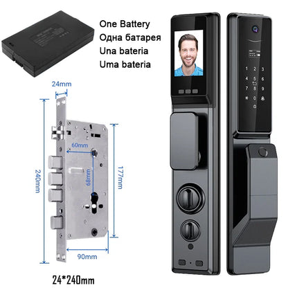 Waterproof Smart Door Lock with App and Voice Access