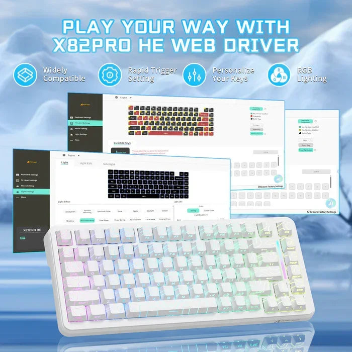 75% Magnetic Switch Gaming Keyboard with 8K RGB