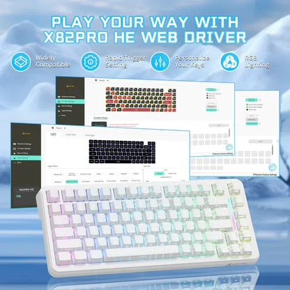 75% Magnetic Switch Gaming Keyboard with 8K RGB
