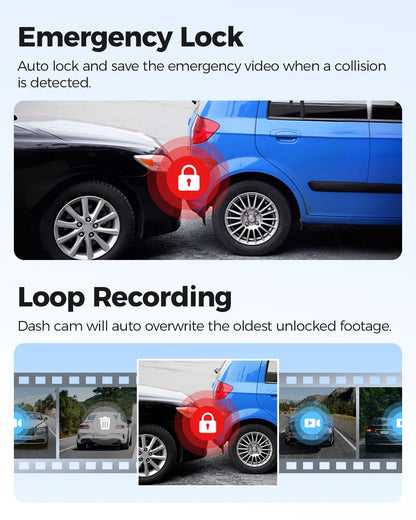 M300S 4K Dash Cam Front & Rear with GPS ADAS