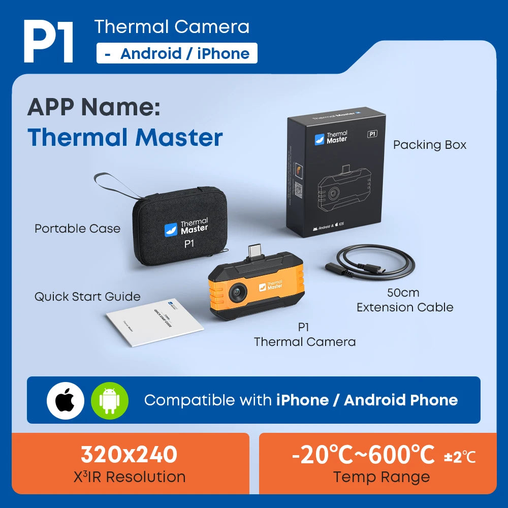 320×240 Thermal Imager with 15X Zoom for Inspection