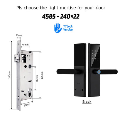 Smart Touchscreen Lock with Fingerprint and App Access