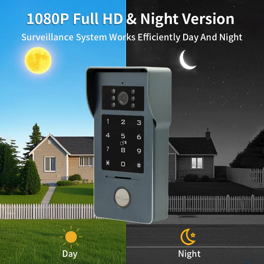 7" 1080P Video Intercom with Wi-Fi & RFID Access