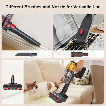 Cordless Vacuum Cleaner 50kPa Powerful Suction Pet Hair