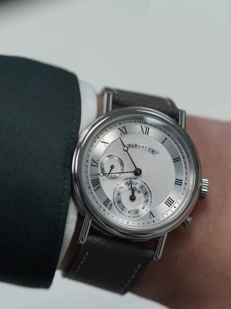 Men’s Sapphire Stainless Steel Casual Watch Silver Dial