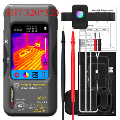 Portable SH7 Thermal Camera Multimeter for Electrical and HVAC Use