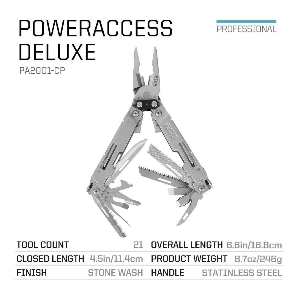 Deluxe Tactical Multi-Tool with Folding Pliers & Knife