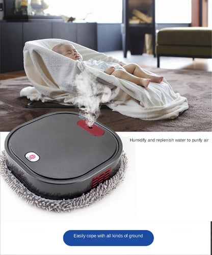 Smart Mopping Robot for Sweeping and Spraying