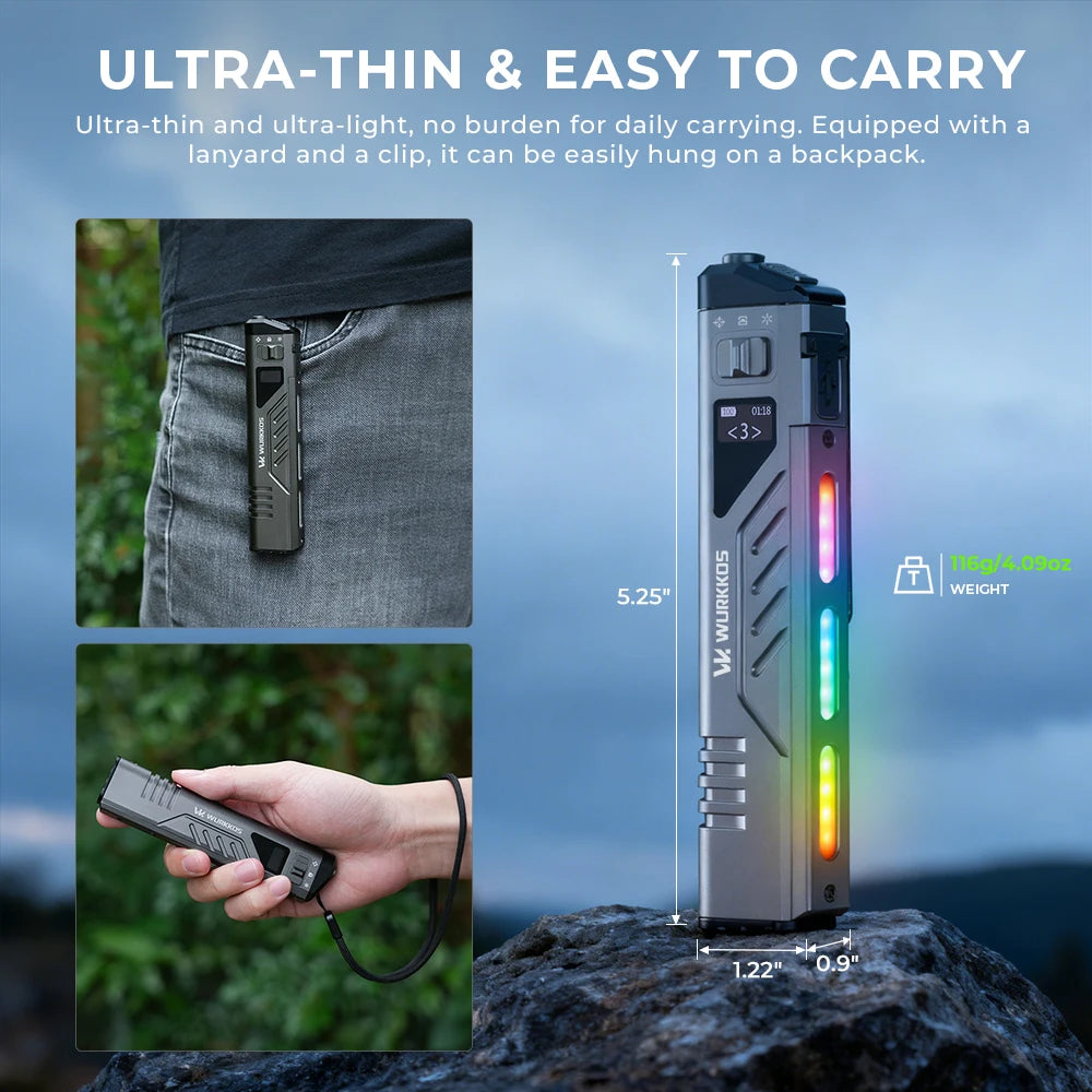 Compact Rechargeable 3000 LM LED Tactical Light for Outdoors