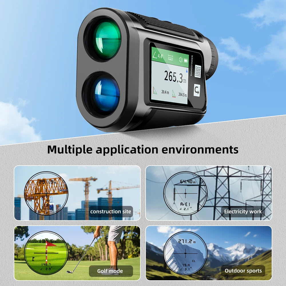600m Golf Laser Rangefinder with Slope & Pin Lock