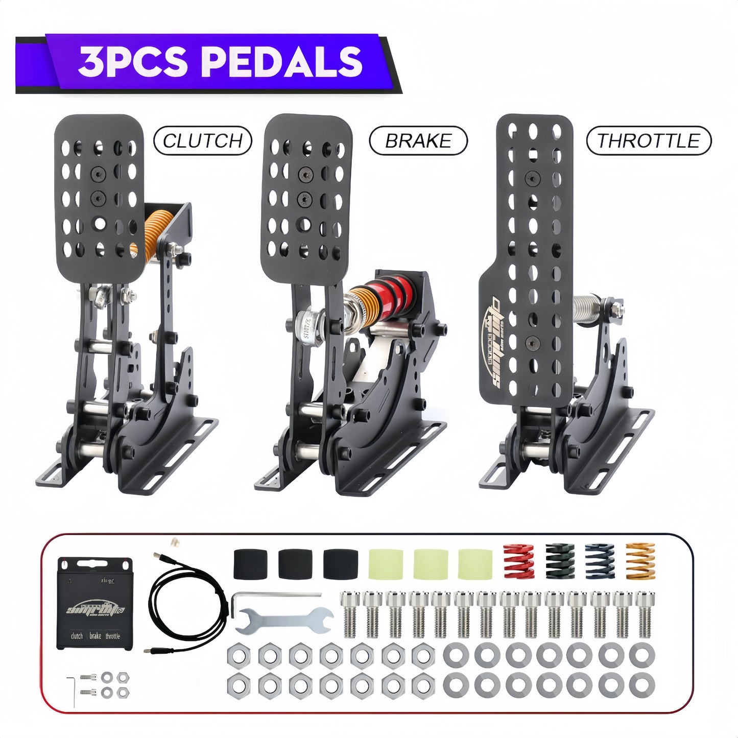 Professional Metal Racing Pedals 200kg