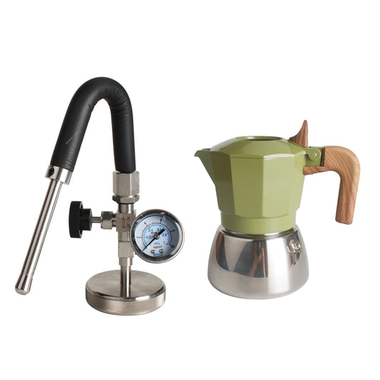 Manual Milk Frother and Steaming Pot for Coffee Green
