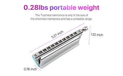 Professional Blues Harp Harmonica Key C Music Instrument
