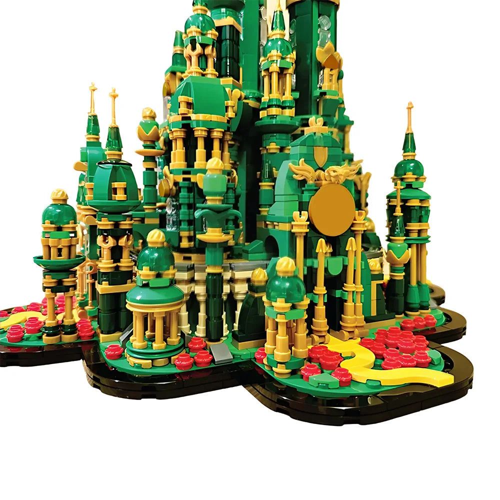 Large Emerald Castle Brick Model Set 3892 Pieces Display