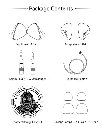 Portable Silver HiFi Earbuds Interchangeable Panels