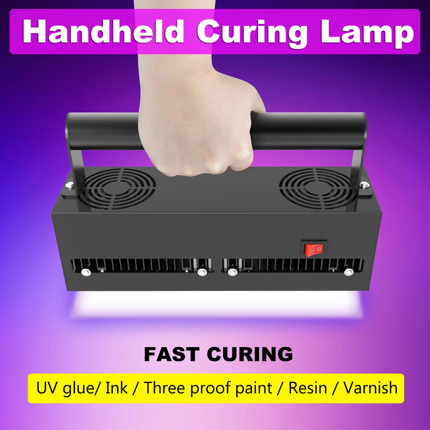 2000W UV Curing Lamp 395nm High Power for Resin PCB Coating