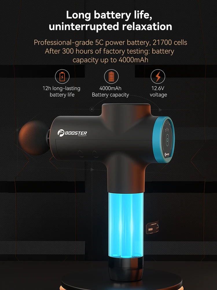 Rechargeable Massage Gun 4000mAh Deep Tissue Muscle Massager