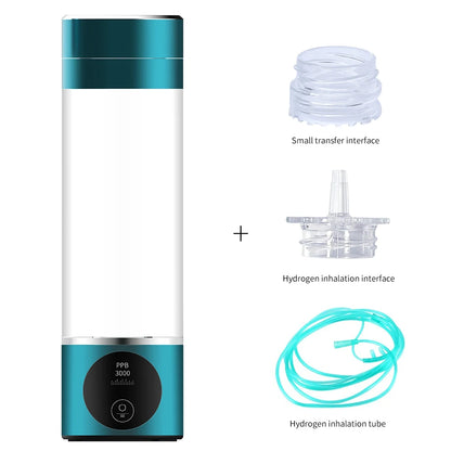 Portable Hydrogen Water Bottle with Inhaler