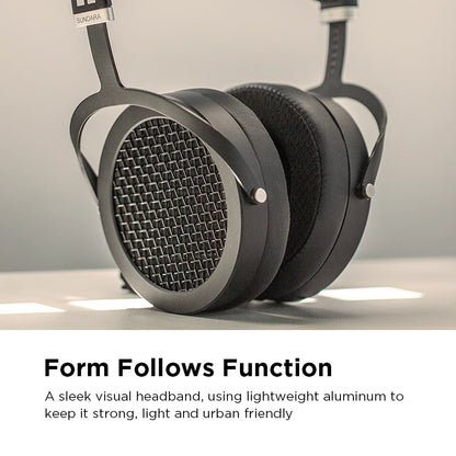 Planar Magnetic Over-Ear Headphones High Fidelity Metal Design