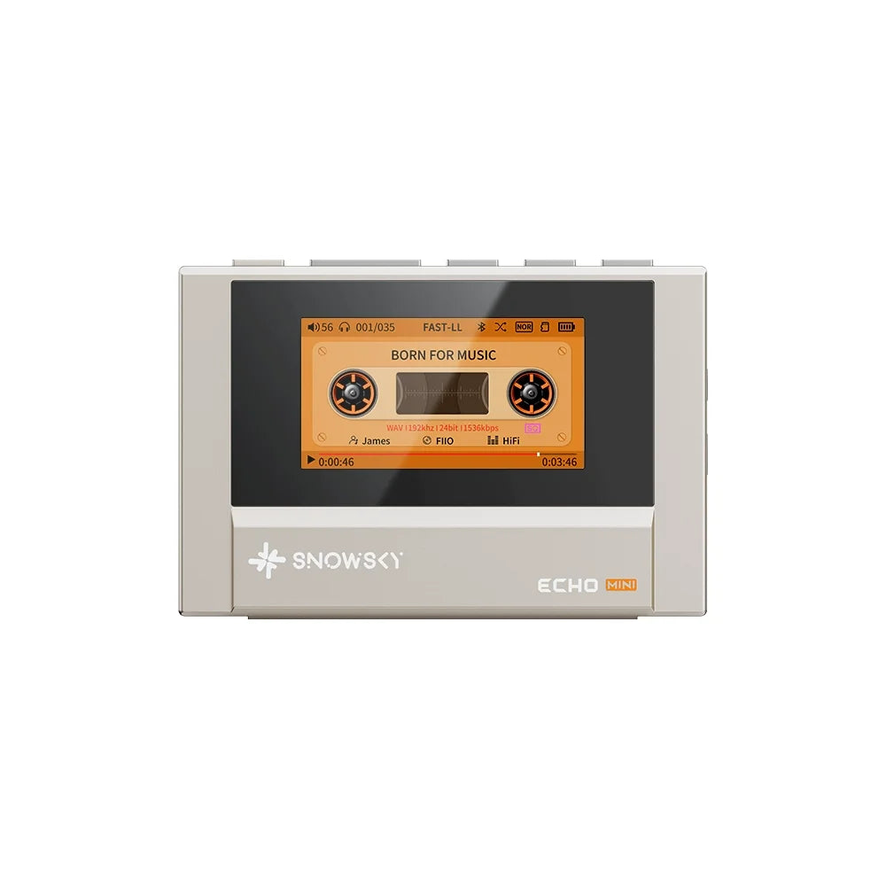 Portable Bluetooth HiFi Audio Player Dual Headphone Output Gold