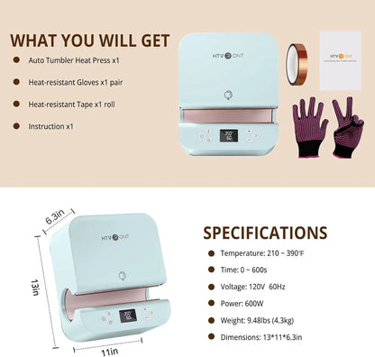 Automatic Tumbler Heat Press Machine for Sublimation Cups