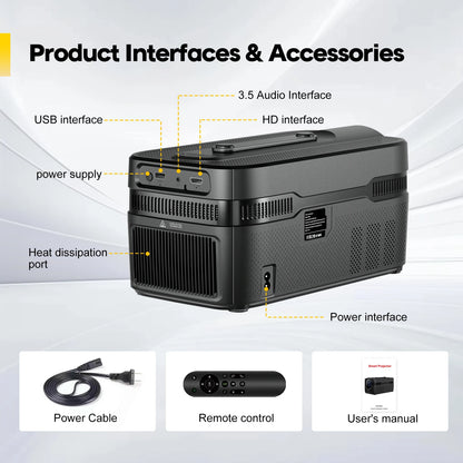 Ultra Short Throw 1080P Projector with 8K Upscale