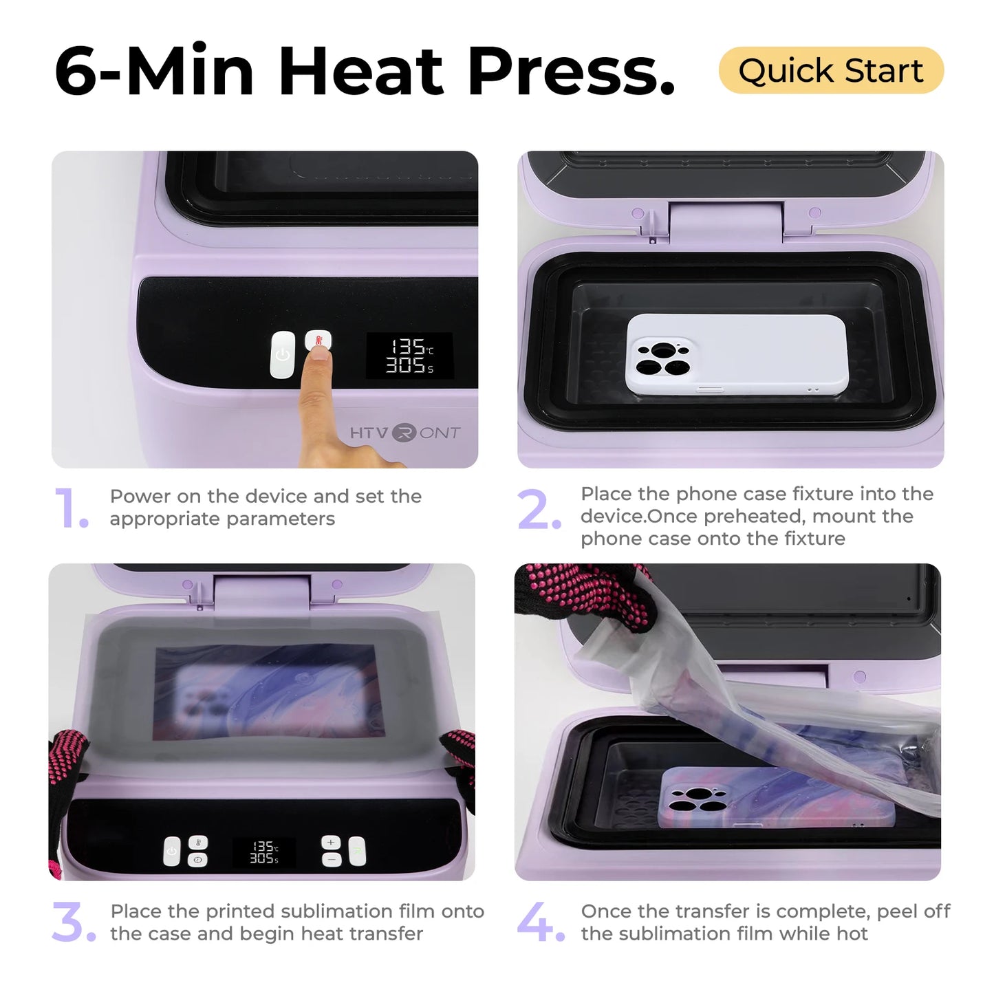 Heat Press Sublimation Machine for Portable 3D Phone Case