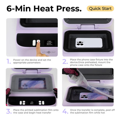 Heat Press Sublimation Machine for Portable 3D Phone Case