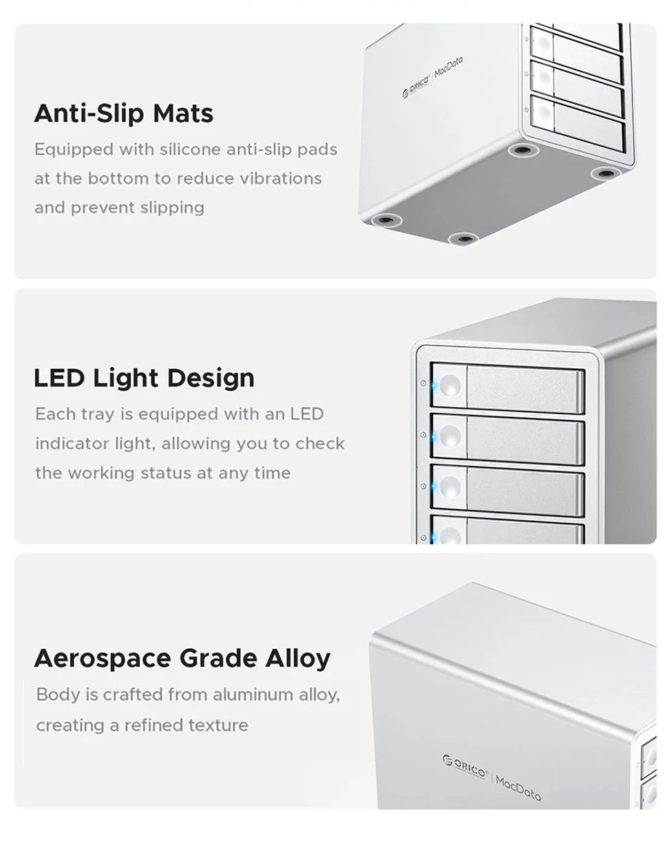 ORICO High Speed 5 Bay External Hard Drive Enclosure