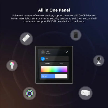 WiFi Smart Home Panel with Power Usage Display