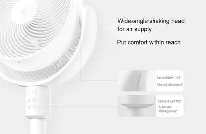 Retractable Cordless Circulating Fan with App Control