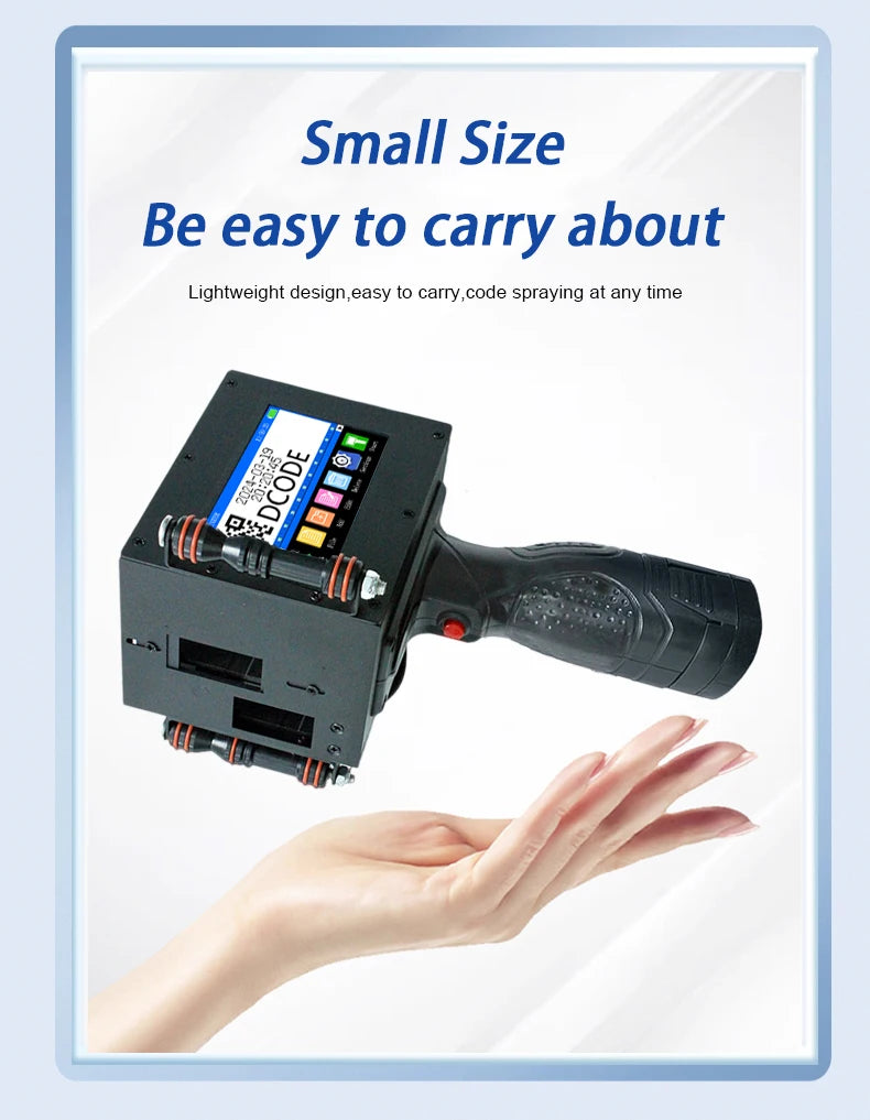 Portable Handheld Thermal Inkjet Printer with 2 Inks