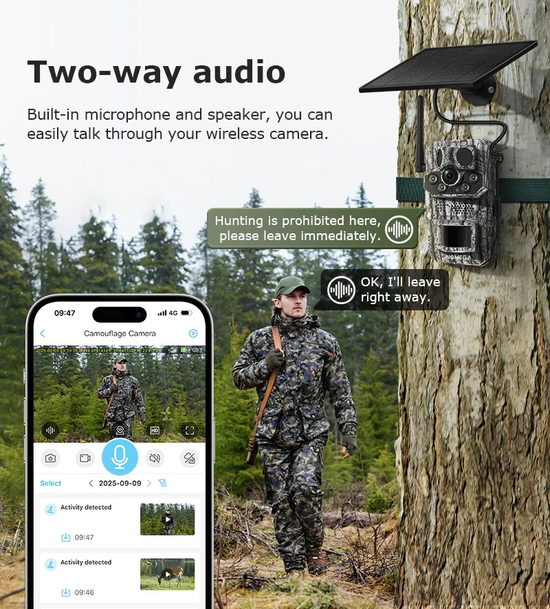 4G Trail Camera Wildlife Camera with PIR Night Vision