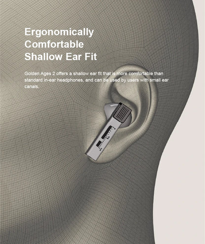 Bluetooth 6.0 Noise Cancelling Earphones with Adjustable Gain