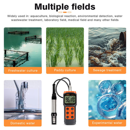 Portable DO Tester for Aquaculture and Oxygen Measurement