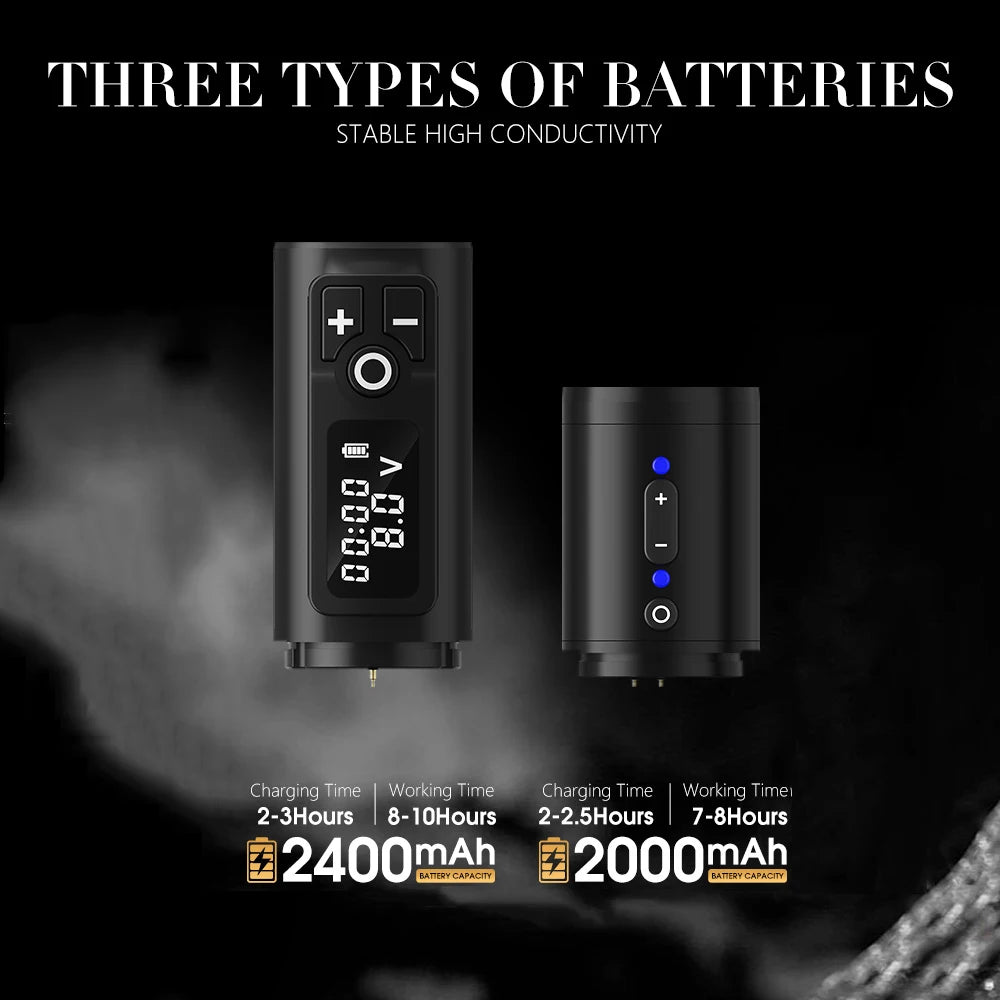 Wireless Tattoo Pen Machine 2400mAh Battery
