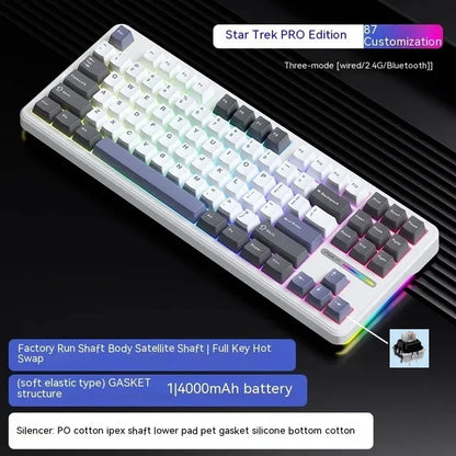 Star Trek Gasket-Mount 87-Key Rechargeable Tri-Mode Keyboard