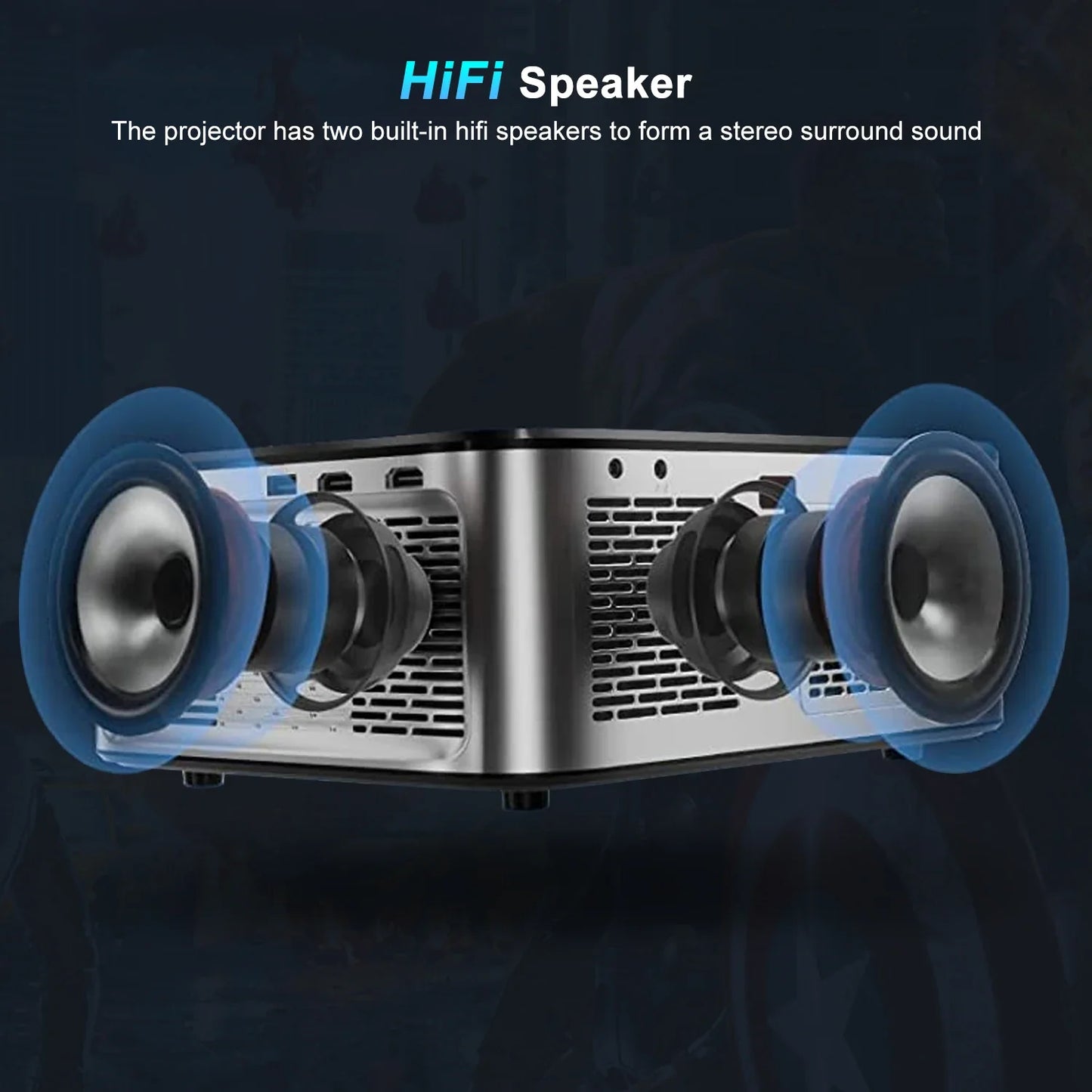 4K UHD Home Projector 35000 Lumens with Mount Bracket