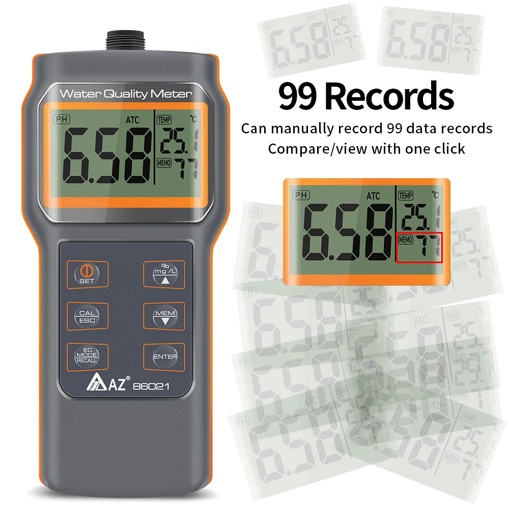 Portable Water Quality Tester PH TDS DO Temperature Meter