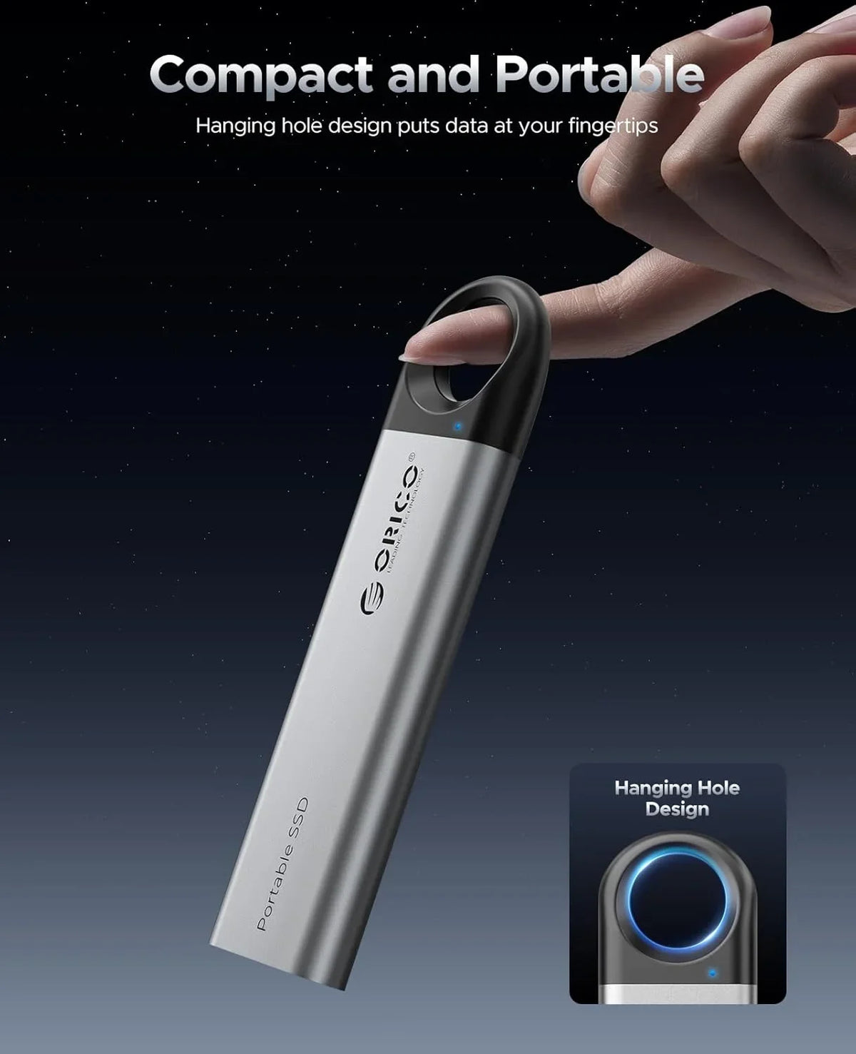 ORICO 512GB High-Speed External SSD 10Gbps Storage