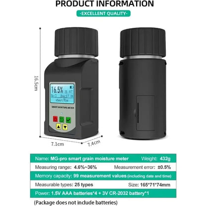 Smart Digital Grain Moisture Tester for Wheat Soybean Coffee