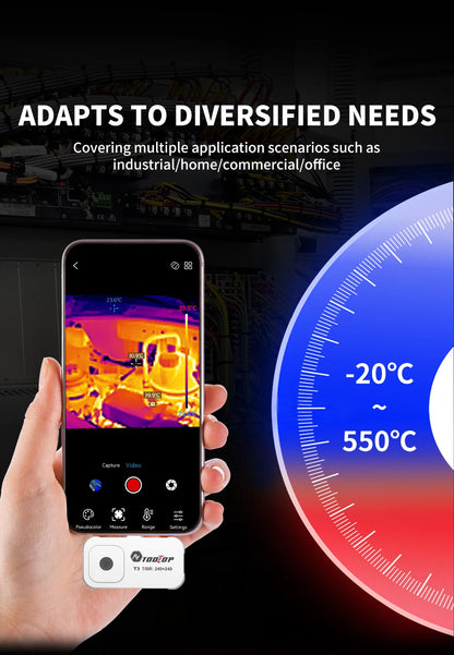 T3 Portable USB-C Thermal Imaging Camera 240×240