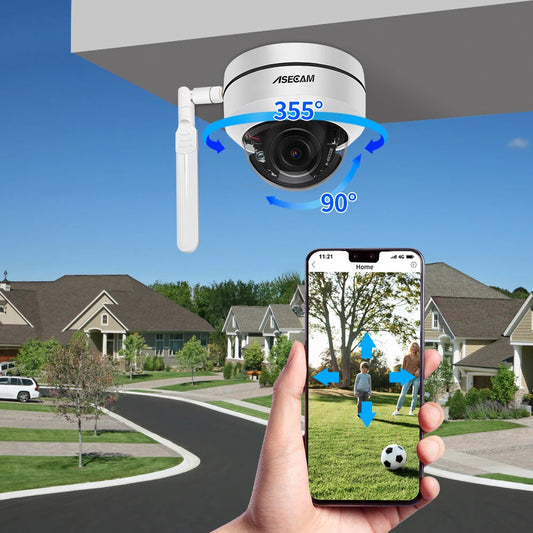 5MP Outdoor PTZ Camera 128GB Human Tracking Audio